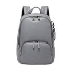 TUMI - Voyageur Hannah Leather Backpack - Pearl Grey