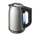 Paris Rhône Electric Kettle, Tea Kettle with 6 Temperature Settings, 1.7L Cordless Hot Water Boiler Heater, Strix Thermostat, Touch Control, Auto-Shutoff/Boil-Dry Protection, Keep Warm, LED Indicator