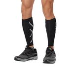 2XU Men's Calf Guards, Black Black, XL UK