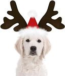 KUDES Dog Christmas Reindeer Antlers Headband Classic Elk Hat Headwear Pet Costumes Accessories