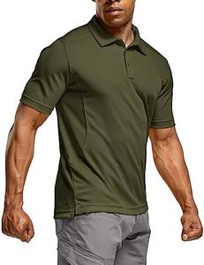 CQR Men's Polo Shirt, Short Sleeve Tactical Shirts, Dry Fit Lightweight Golf Shirts, Outdoor UPF 50+ Pique Shirt TOK002-AGN XXX-Large