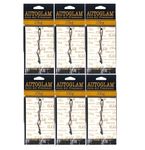 Tyler Candle Company Diva Autoglam Ivory And Gold 4.5 x 3 Cardboard Auto Air Freshener Mirror Hanger, Pack of 3