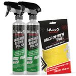 Wavex Instant Shine Bike Polish (350mlx2) with Microfiber Cloth | All in One Bike Polish for Restoring Showroom Look of Bikes & Scooters