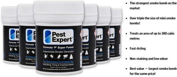 Pest Expert Carpet Moth Smoke Bombs – Fast-Acting Fumigation Treatment