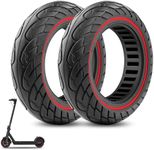 Amitor 10 x 2.5 Solid Rubber Tyres E Scooter for Ninebot Series, E Scooter Solid Rubber Tyres 10 Inches, E Scooter Tyres with Puncture Proof, 10 x 2.5-44 Honeycomb Replacement Tyres with Non-Slip and