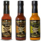 Psycho Juice Gift Set Ghost Pepper Collection Pack of 3 Hot Sauces : Ghost Collection