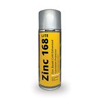 168 Zinc 168 - Zinc Based Cold Galvanized Corrosion Protector, Zinc Rich Spray (500 Ml), Multicolor