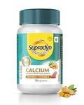 Supradyn Naturals Calcium for Men and Women (30 tablets)|Multivitamin with Vitamin D, Magnesium, Zinc, Vitamin B 12 & Turmeric|For Bone health and Joint support|Veg