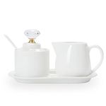 Sugar And Creamer Set With Tray