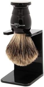 Edwin Jagger English Shaving Brush Best Badger Medium - Ebony