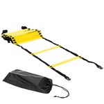 Ultrasport coordination ladder, training ladder with robust rungs, football, handball, speed, coordination, incl. bag, 6m length, robust rungs, speed ladder, adjustable rungs