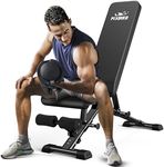 FLYBIRD Weight Bench, Adjustable Strength Training Bench for Full Body Workout with Fast Folding-New Version