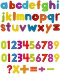 52 Magnetic Fridge Letters, Numbers & Symbols, Great Way for Children to Learn ABC Alphabet and to Count, Educational Learning Toy, Ideal for Preschool Spelling & Counting, Home School Games