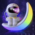 IC ICLOVER Astronaut Galaxy Projector Star Light, Nebula Spaceman Projector with Music Speaker, Moon Amnient Light, Space Buddy Projector Night Light for Kids Room Decor, Christmas Birthday Lamp Gifts