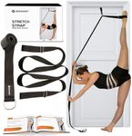 Stretching Strap With Door Anchor - Stretching Equipment To Improve Legs Flexibility - Splits Trainer For Home Ideal In Ballet, Dance, Cheerleading, Taekwondo, Yoga, Pole Dancing & Gymnastics