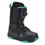 L-2 ATOP DIAL Snowboard Boots for Women-Compatiabile with Strap Snowboard Bindings with Waterproof Liners-All Mountain Snowboarding Womens Size (9.0, ATOP DIAL-Black/Teal)