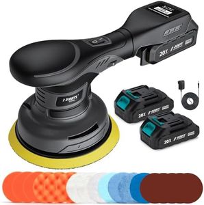 Cordless Buffer Polisher Compatible with Makita 18V Battery, 6-Speed Brushless Motor with 6-Inch Pad, Car Waxing & Detailing, Marine, Furniture Polish, Lightweight Portable Orbital Polisher