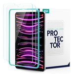 ESR for iPad Pro 12.9 Screen Protector, Protective Film for iPad Pro 12.9 Inch (2022/2021/2020/2018), Tempered-Glass Film with Alignment Frame, Scratch Resistant, Face ID Compatible, 2 Pack