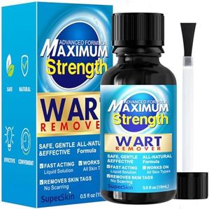 Fast Action Liquid Wart Gel Maximum Strength - Wart Liquid with Salicylic Acid - Fast-Acting Wart Liquid Freeze Off Designed for Warts, Plantar Wart, Genital Wart, Common Wart, Flat Wart, Corn, Callus