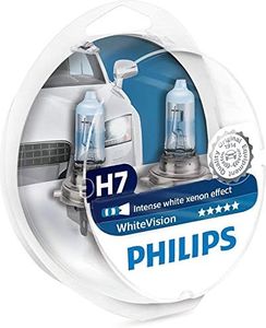 Philips WhiteVision Xenon-Effekt H7 Scheinwerferlampe 12972WHVSM, 2er-Set