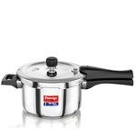 Prestige 3 Litre Triply Svachh Outerlid Pressure Cooker|Deep lid for spillage control|Gas & Induction Compatible|Triply body for even heating|Gasket Release System|5 Years warranty|ISI certified