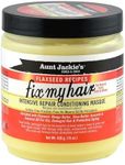 Aunt Jackie's Flaxseed Recipes Fix My Hair, Intensive Repair Conditioning Masque, Helps Prevent and Repair Damaged Hair, 15 Ounce jar