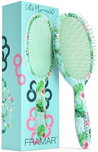 FRAMAR Wet Hair Brush for Curly Hair Detangle Brush Hair, Womens Hair Brush Wet, Detangling Brush for Curly Hair, Green