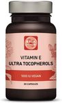 Kala Health Vitamin E 1000IU Ultra Tocopherol 450mg Vitamin E Vegan – All 4 Tocopherols - Alpha Tocopherol + Beta Tocopherol+ Gamma Tocopherol+ Delta Tocopherol– Unique d Alpha tocopherol Vitamin e