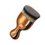 Flat Angle Foundation Brush High Density Face Body Kabuki Makeup Brush for Liquid Foundation Pressed Powder Cream Buffing Stippling Blending Concealer (Rose gold)