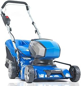 Hyundai 40V Lithium-Ion Battery Lawnmower, 42cm / 420mm Cutting Width, Cordless Lawnmower with Battery & Charger, Mulching, 45L Bag & 3 Year Warranty