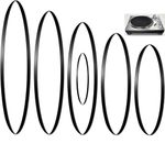 6 Pieces Turntable Belt Different Specifications Machine Recorder Rubber Belt for Repair Replacement Maintenance Most Kinds of Belt-Driven Turntables, 6 Sizes