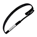 Sweaty Bands 001-38-0049-01 Viva Diva 3/8-inch Velvet Lined Fitness and Fashion Headband Black