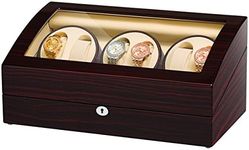 JQUEEN Six Watch Winders 7 Storages with Three Quiet Mabuchi Motors