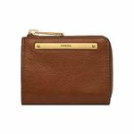 Fossil Women's Liza L Zip Wallet, Brown, One Size