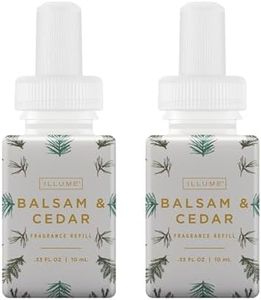 Pura & Illume Home Scent Refill - Smart Home Air Diffuser - Up to 120-Hours of Luxury Fragrance per Refill - Home Essential - Clean & Safe Diffuser Fragrance - 2 Pack, Balsam & Cedar