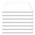 ZEE Sound Proofing Studio Foam Padding High Density Polyester Fiber Acoustic Treatment, 30 * 30 * 1 cm Sound Insulation Panels Beveled Edge Tiles,Studio Home and Office. (Pack 36, White)