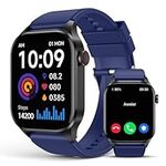 SOUYIE Smart Watch for Women Men (Answer/Make Calls), Fitness Trackers, 2.04'' AMOLED Display, 24/7 Heart Rate Blood Oxygen Blood Pressure Sleep Monitor, IP68 Waterproof Smartwatch for Android iOS