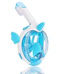 Snorkel Mask Full Face for Kids, Unicorn Snorkeling Gear 180 Degree Panoramic View Snorkeling Set Anti-Fog Anti-Leak