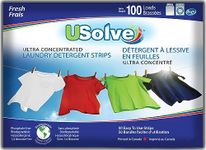 Eco-Friendly Laundry Detergent Strips up to 100 Loads. Earth Friendly Laundry Soap - Fresh Scent - USolve by Canada Green® - The Ultra Concentrated Liquidless Laundry Detergent Sheets. - 50 Count