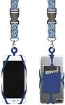 Gear Beast Cell Phone Lanyard - Mobile Phone Lanyard with Case Holder, Card Pocket, Soft Neck Strap, and Detachable Clip - Compatible with iPhone, Galaxy, & Most Smartphones - Skiing