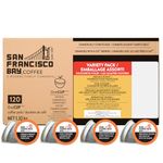 San Francisco Bay Compostable Coffee Pods - Original Variety Pack (120 Ct) K Cup Compatible