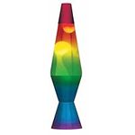 Lava Lamp Rainbow 14.5", Aluminium, Glass, 25W Mood Relaxing Retro Room Decor Office Gift