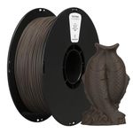 Wood PLA Filament 1.75mm, kexcelled 3D Printer Filament, Natural Wood Fiber, Wood Effect +/- 0.03mm, 1kg Spool (2.2lbs), Fit Most FDM Printer, Brown