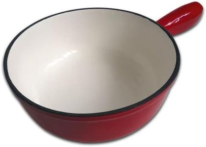 Rotel 1010150 Enamelled Cast Iron Fondue Caquelon 2 L Red Cast Iron 21 cm