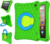 Case for 8 inch Tablet (12th/10th Generation, 2024/2022/2020 Release), Lightweight EVA Kids Friendly Shockproof 360 Rotating Grip Handle Folding Stand Cover, Not Fit Android/Zte 8" Tablet, Green