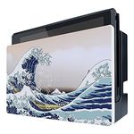 PlayVital The Great Wave Patterned Custom Protective Case for Nintendo Switch Charging Dock, Dust Anti Scratch Dust Hard Cover for Nintendo Switch Dock - Dock NOT Included