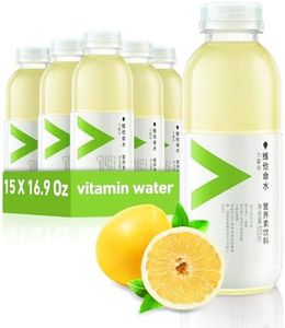 Nongfu Spring Pomelo Flavored Drink With Added Vitamins，Vitamin Flavored Water with Niacin and Fiber, Hydration Support - 16.9 Fl Oz (15 Pack)