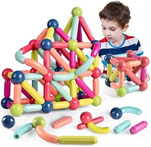 Jofarstep | 42PCS Magnetic Balls and Rods Set, Magnetic Building Set, Magnetic Balls and Sticks - Featuring Safe, Extra-Strong, STEM Stacking Toys for Boys & Girls 3+