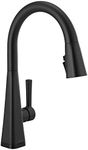 Delta Faucet Lenta Matte Black Kitchen Faucet Touch, Touch Kitchen Faucets with Pull Down Sprayer, Kitchen Sink Faucet, Kitchen Faucet Black, Touch2O Technology, Matte Black 19802TZ-BL-DST