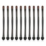 20 Pcs Eye Shadow Applicators, Disposable Eye Shadow Brush, Portable Eyeshadow Applicator, Sponge Double-ended Eyeshadow Brush, Eyeshadow Brushes For Drawing Eye Makeup